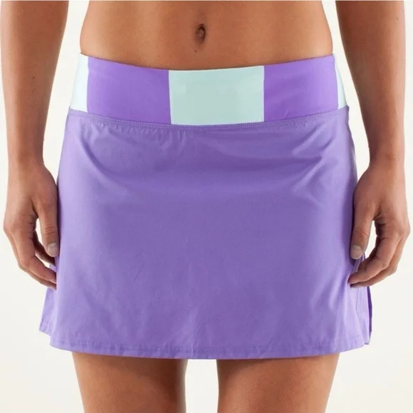 Lululemon Run Pace Setter Skirt Violet Skort Size 4 - Picture 5 of 14